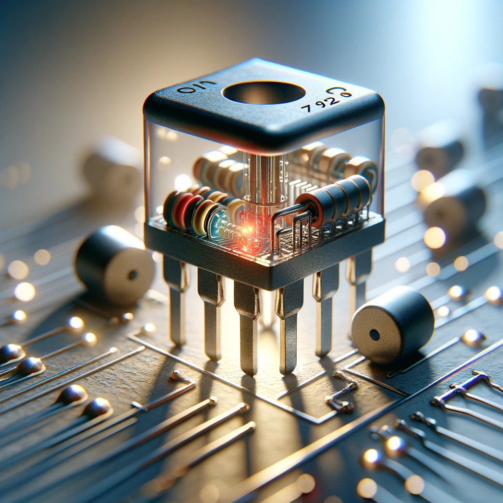 What's the Real Deal with Residual Voltage? 6 DALL·E 2024 04 03 10.46.13 Create a photorealistic image illustrating the concept of residual voltage in a transistor. The scene should focus on a close up view of a transistor