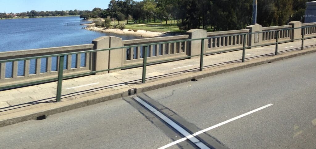 Expansion joint on Causeway